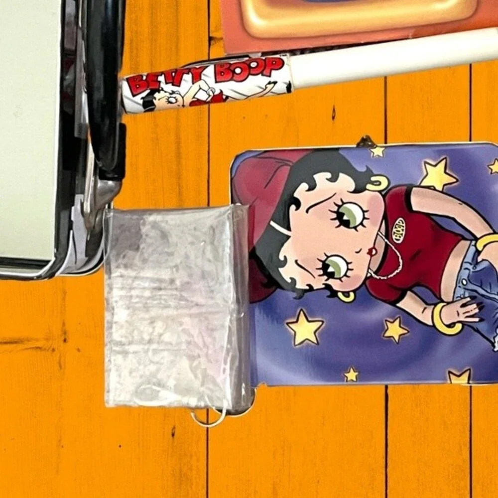 Retro Vintage Style Betty Boop Tin Lunch Box. Super adorable and collectible.